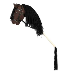 By Astrup Hobby Horse with Open Mouth and Removable Tail, Brown