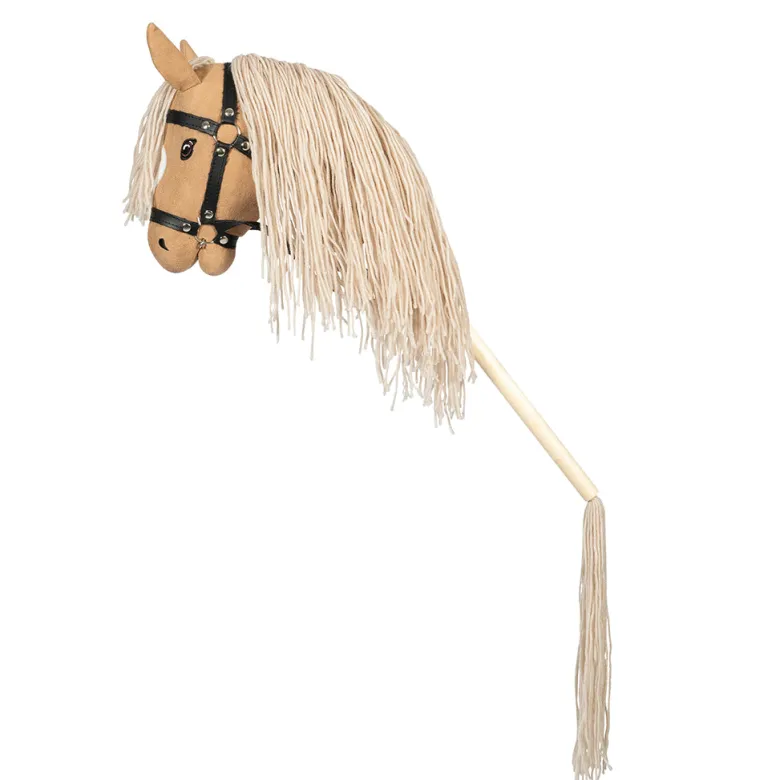 By Astrup Hobby Horse with Open Mouth and Detachable Tail, Beige