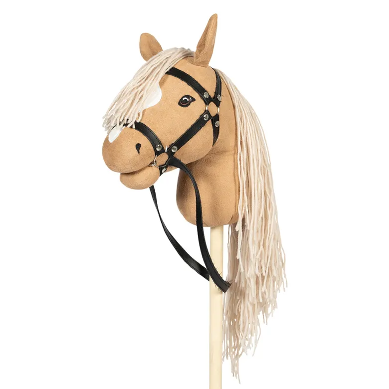 By Astrup Hobby Horse with Open Mouth and Detachable Tail, Beige