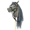 By Astrup Hobby Horse with Open Mouth and Removable Tail, Grey