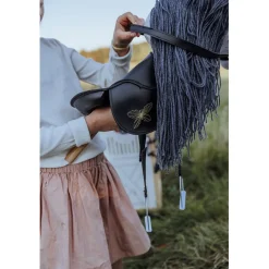 By Astrup Hobby Horse with Tail and Backpack, Dapple Gray - Star