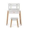 By Astrup Makeup Vanity Table and Stool in Wood