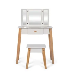 By Astrup Makeup Vanity Table and Stool in Wood