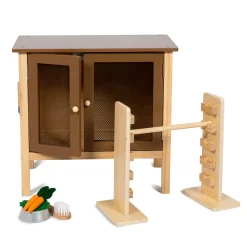 By Astrup Rabbit Hutch and Jump Course for Plush Bunny Toys