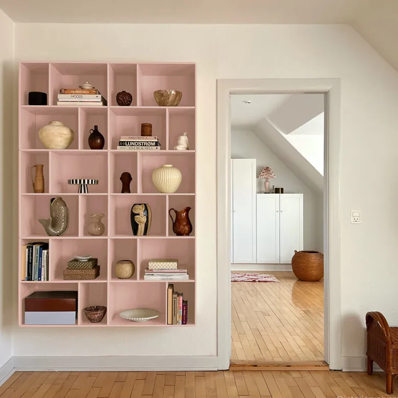 By Aulum Brooklyn vægreol, 117x177 cm - Blush
