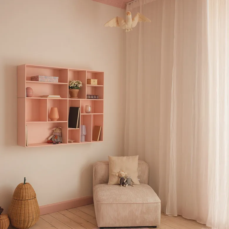 By Aulum Helena vægreol, 117x97 cm - Blush