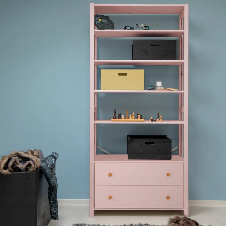 By Aulum Vangså stigereol med opbevaring, H: 179 x B: 83 cm - Blush