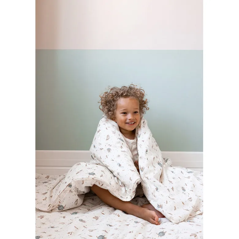 Cam Cam Adult Bedding, Organic - Sea Garden