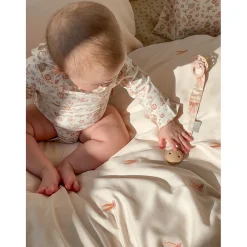 Cam Cam Baby Bedding, Organic, Embroidered - Bows
