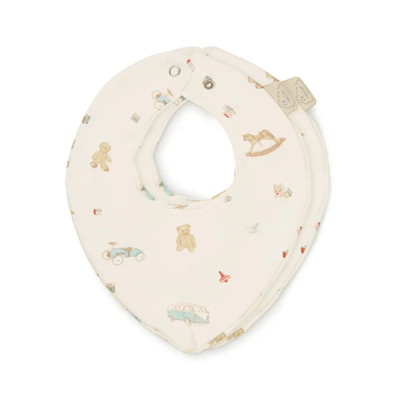 Cam Cam Bandana Bibs, Jersey, 2-Pack, GOTS - Vintage Toys