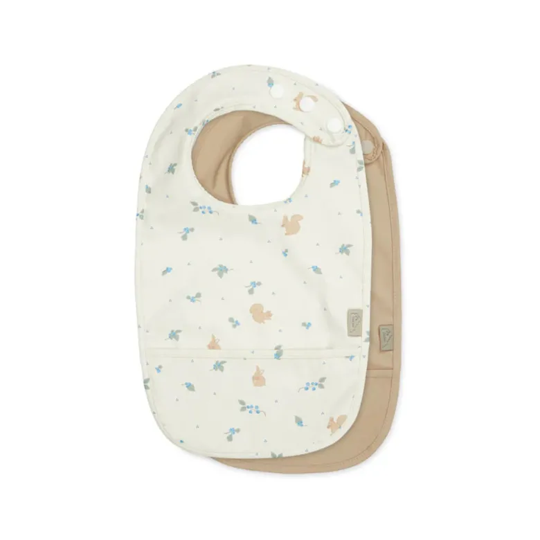 Cam Cam Bibs with Pocket, 2-Pack – Blueberries