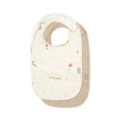 Cam Cam Bibs with Pocket, 2-Pack - Carousel