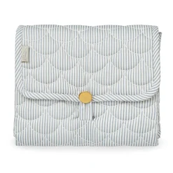 Cam Cam Changing Pad, Quilted - Classic Stripes Blue/Praline