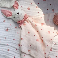 Cam Cam Comfort Blanket, Bunny - Bows