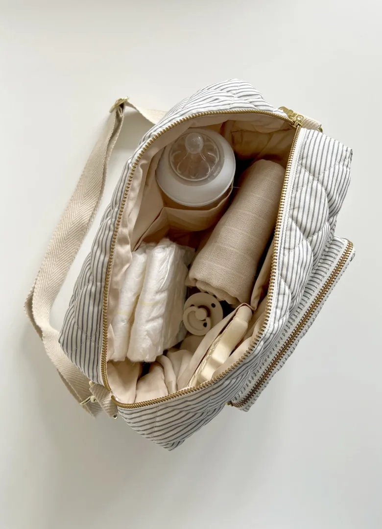 Cam Cam Compact Changing Bag, Organic - OCS - Latte