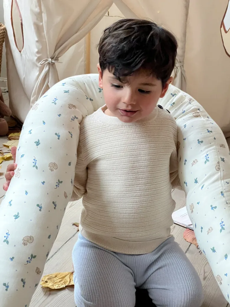 Cam Cam Crib Bumper, Blueberry