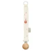 Cam Cam Embroidered Pacifier Clip, Organic, GOTS - Ballerina