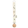 Cam Cam Embroidered Pacifier Clip, Organic, GOTS Certified - Blueberries