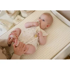 Cam Cam Embroidered Pacifier Chain, Organic, GOTS - Rowan