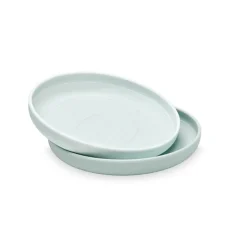 Cam Cam Flat Plate, Set of 2, Rainbow - Blue Mix