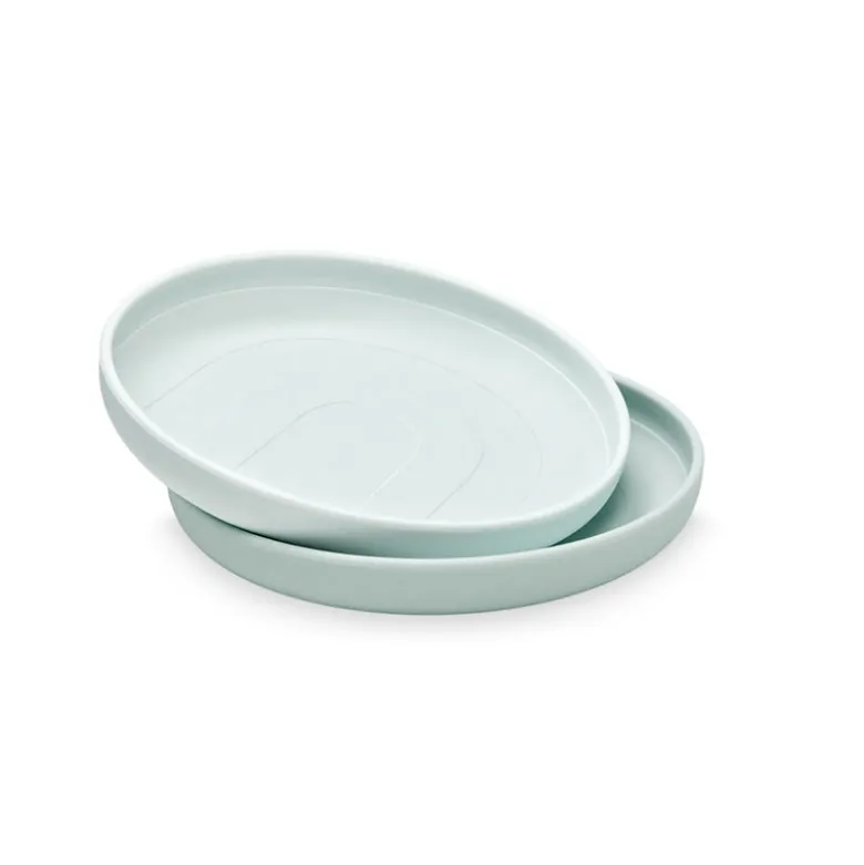 Cam Cam Flat Plate, Set of 2, Rainbow - Blue Mix