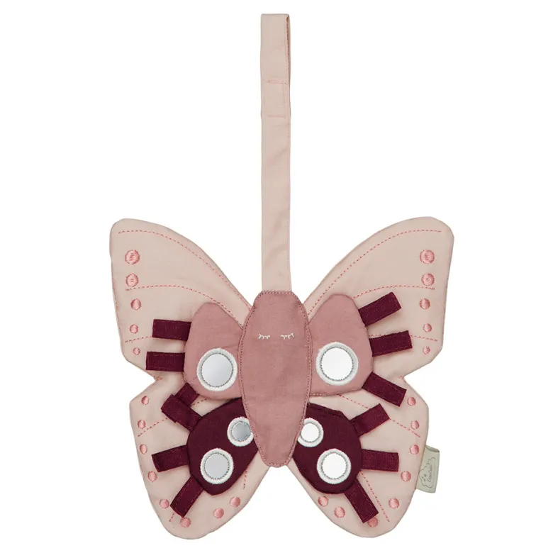 Cam Cam Hanging Activity Toy, Butterfly - Dusty Rose