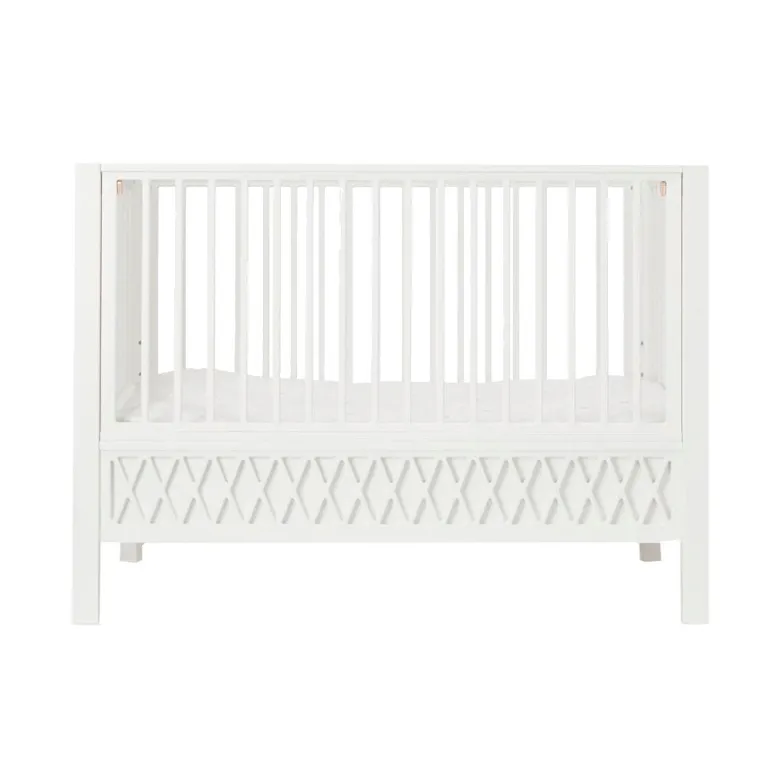 Cam Cam Harlequin Baby Crib, White