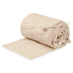 Cam Cam Harlequin Bed Bumper, Organic - Almond