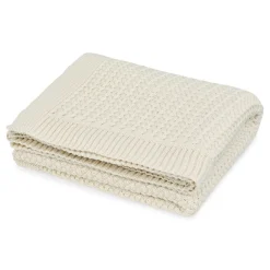 Cam Cam Harper Baby Knit Blanket, Off White