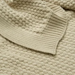 Cam Cam Harper Baby Knit Blanket, Latte