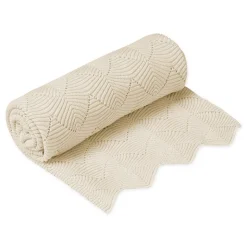 Cam Cam Knitted Baby Blanket, Natural
