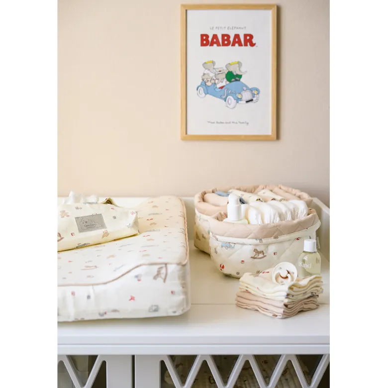 Cam Cam Muslin Baby Blanket, Organic, GOTS - Vintage Toys