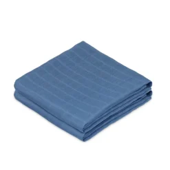 Cam Cam Muslin Cloth, Organic, 2-Pack - Deep Blue