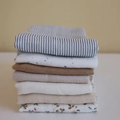 Cam Cam Muslin Cloth, Organic, 2-Pack - Classic Stripes