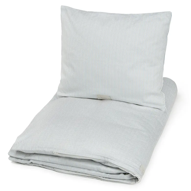 Cam Cam Organic Baby Bedding - Classic Stripes Blue