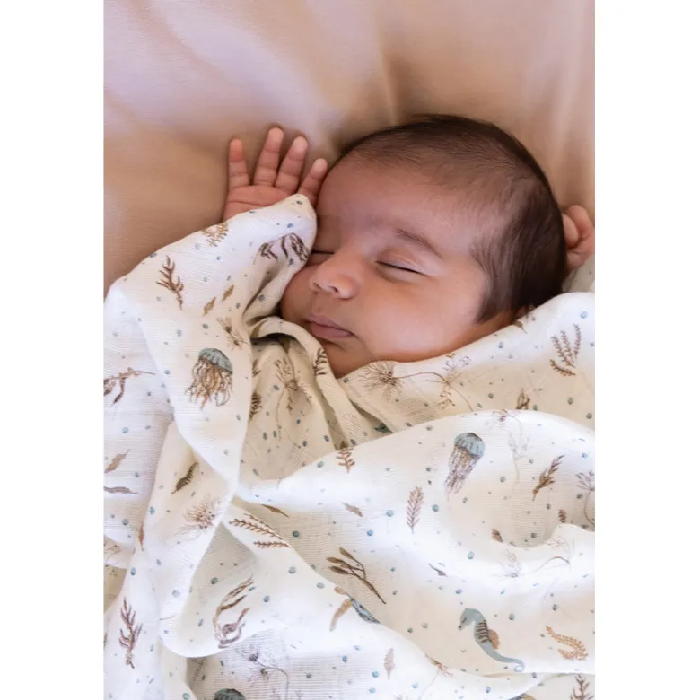 Cam Cam Organic Baby Bedding – Sea Garden