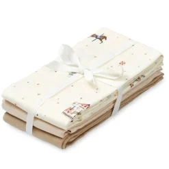 Cam Cam Organic Muslin Cloths, 3-Pack, GOTS Mix - Carousel