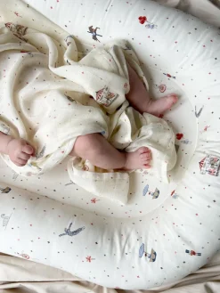 Cam Cam Organic Muslin Cloths, 3-Pack, GOTS Mix - Carousel
