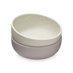 Cam Cam Silicone Bowl, Set of 2, Flower - Earth Mix