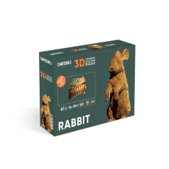 Cartonic 3D Puzzle, DIY Cardboard Art Sculpture - Rabbit