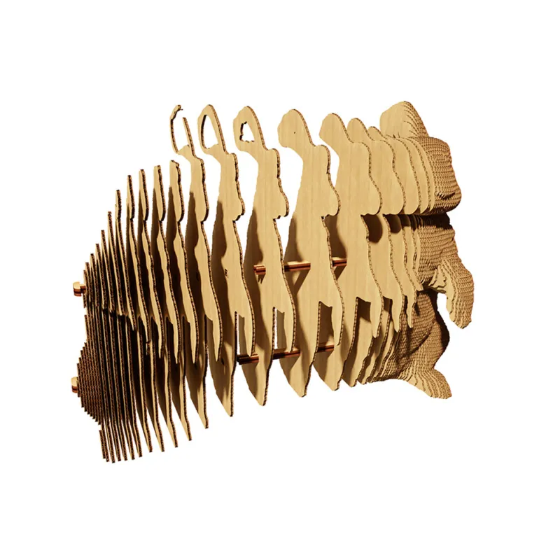 Cartonic 3D Puzzle, DIY Cardboard Art Sculpture - Rabbit