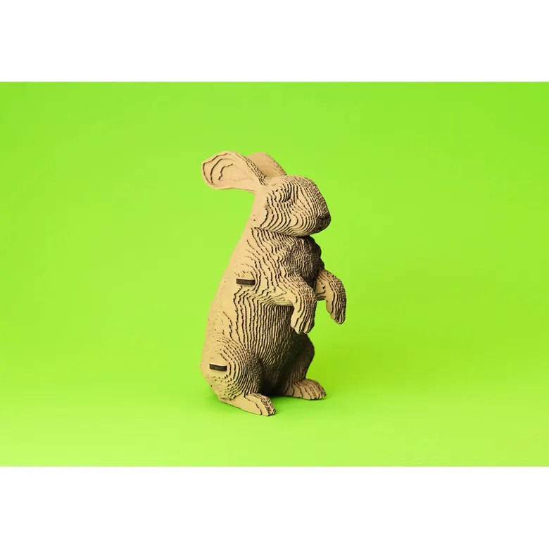 Cartonic 3D Puzzle, DIY Cardboard Art Sculpture - Rabbit