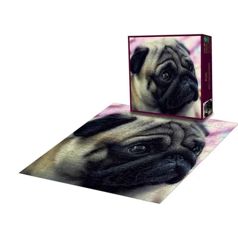 Change Our Globe Puzzle, Pug - 100 Pieces