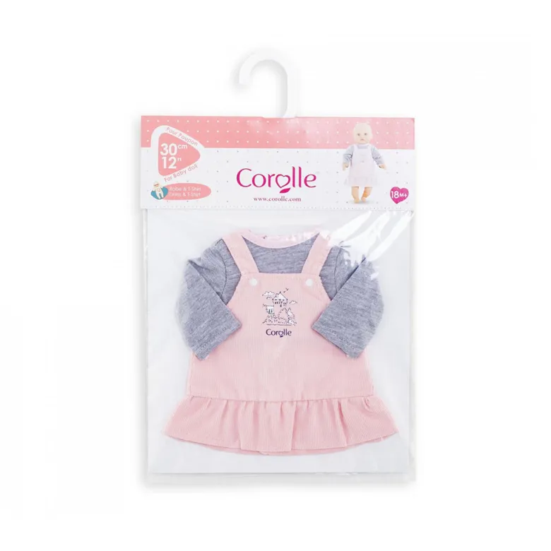 Corolle dukketøj Mon Premier 30 cm, Kjole og grå bluse