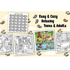 Cozy Girl Life Coloring Book