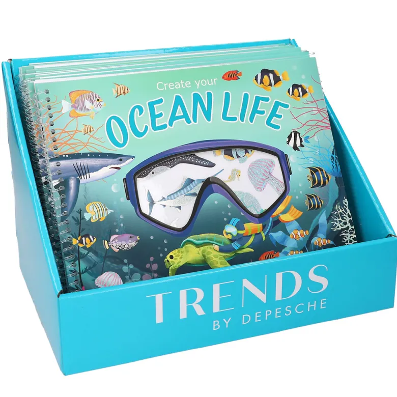 Create Your Ocean Life: Holographic Sticker Book