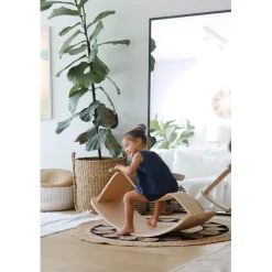 Curve-Lab, Gyngehest, Perfect Arc Balance Board, and Swing Module – Beech