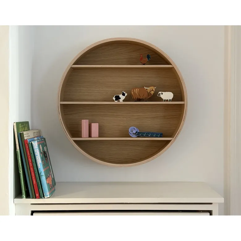 Curve-Lab, Round Shelf, Rund hylde - Eg