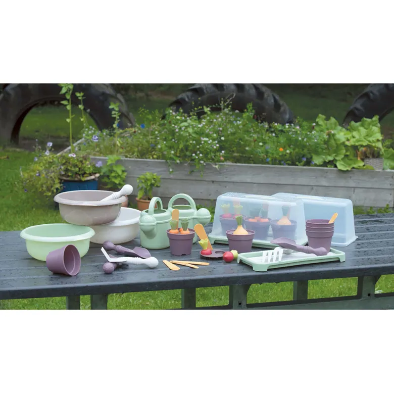 Dantoy Bioplast, Green Garden - Nursery Set, 51 Pieces