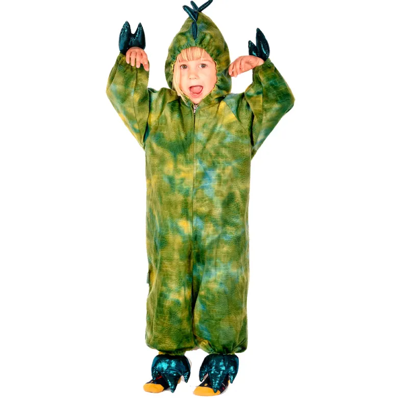 Den goda Fen Animal Costume, Dinosaur Jumpsuit – Ages 3-5